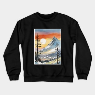 Mount Sunapee ski New hampshire usa Crewneck Sweatshirt